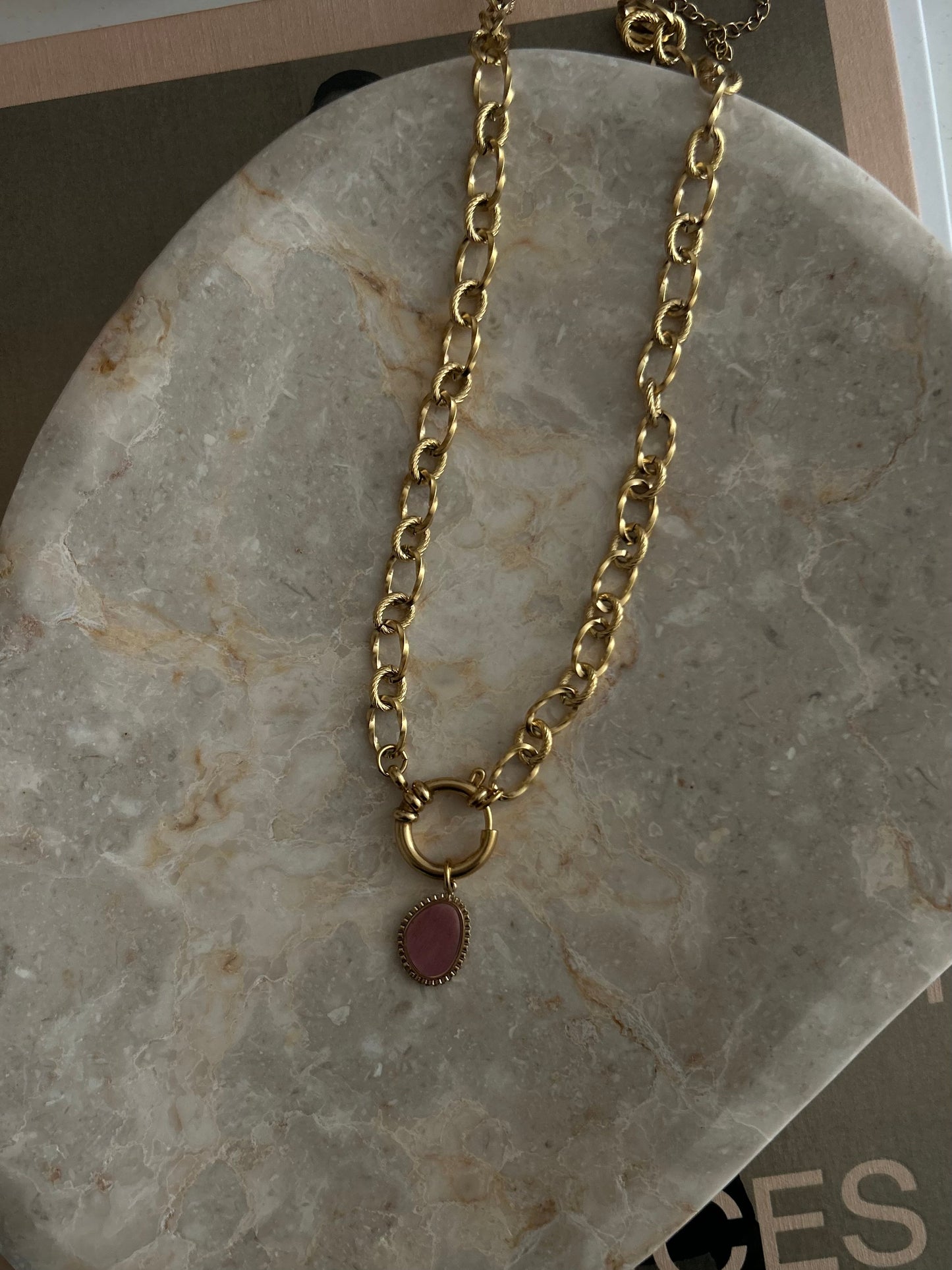 Collier Octobre Rose