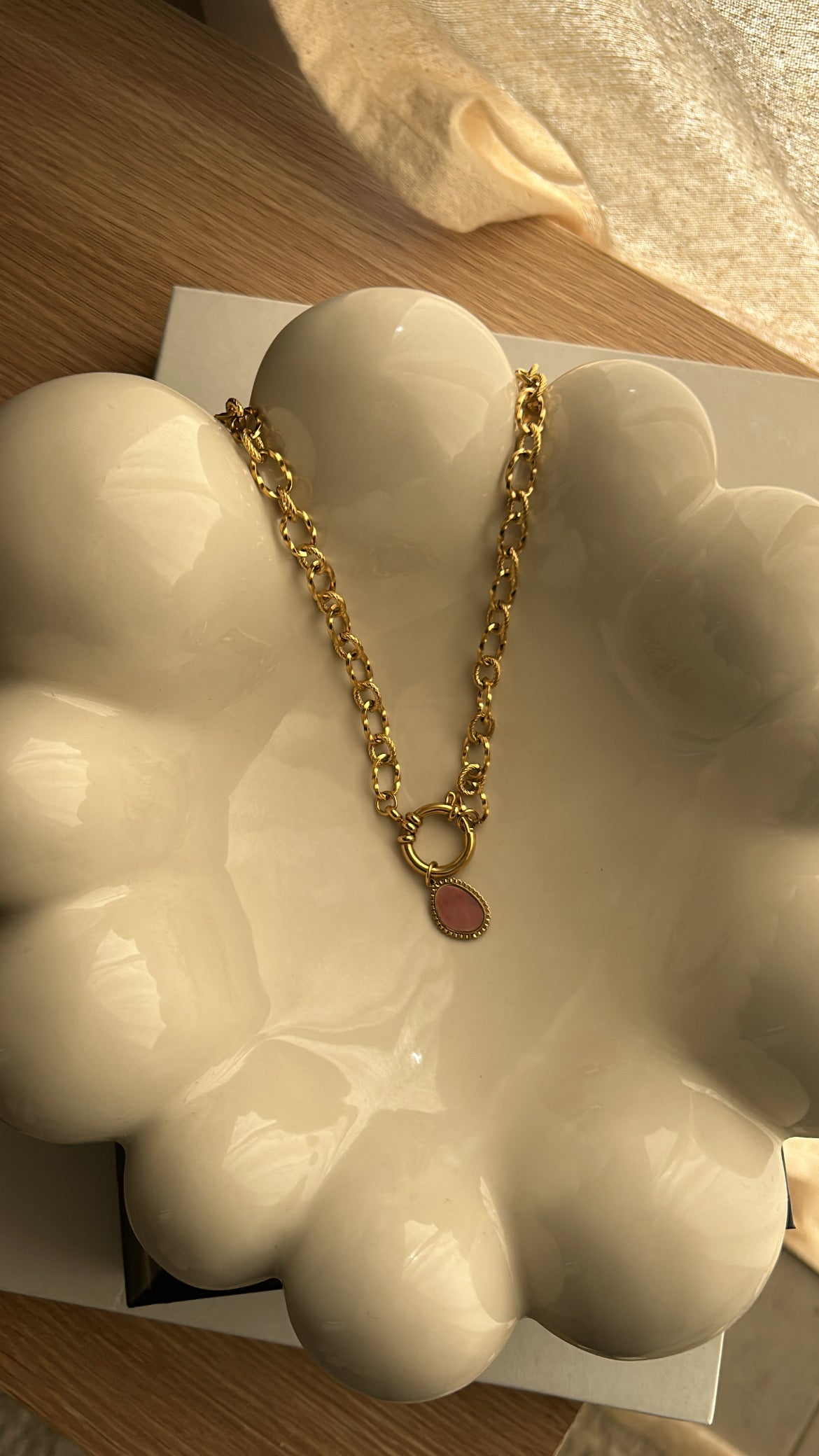Collier Octobre Rose